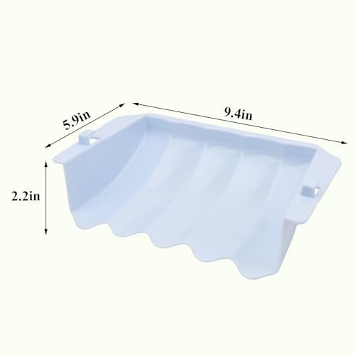 Hypeety Rabbit Hay Feeder Automatic Hay Rack for Guinea Pigs, Blue, 2pcs | Durable plastic holder, easy to fill, reduces hay waste, for rabbits/guinea pigs/chinchillas/small animals, cage accessories - color: Blue, size: 2pcs