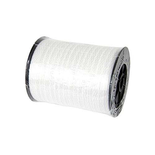 Electric Fence Polytape with 5 Conductors, 1/2 Inch 1.27cm Width, 656 Feet 200 Meter Length, White Color