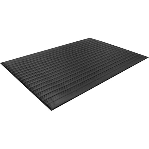 Guardian Air Step Anti-Fatigue Floor Mat, Vinyl, 2'x3', Black, Reduces fatigue and discomfort, Can be easily cut to fit any space - size: 36"L x 24"W x 0.4"Th
