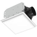 Homewerks 50 CFM 0.7 Sones Bathroom Exhaust Fan with LED, ENERGY STAR | 1000 Lumens, 4000K CCT, 30000-hr Lifespan, Dimmable, No Attic Access, Galvanized Steel Housing, Bathroom Fan with Light