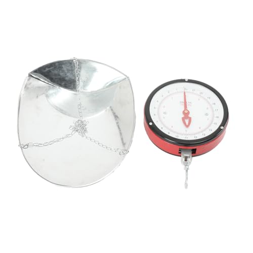 Tongue Weight Scale, Hanging Scale with Removable Tray, 22lb Capacity | 8.27-inch Double Sided Dial, Ideal for Farm, Market, Warehouse, or Workshop, No Battery Needed, Heavy Duty