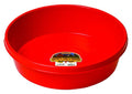 Little Giant® Plastic Utility Pan | Feed Pan | Durable & Versatile Livestock Feeding Bucket | Made in USA | 3 Gallon | Red - color: Red, size: 12 Quart