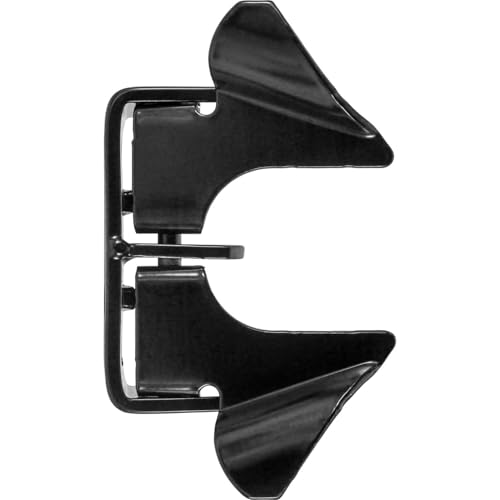 Black Wall Mount 1-3/8" Flat Back Butterfly Latch - CASE Qty 25 - size: BLACK 1-3/8" - Case(25 Count)