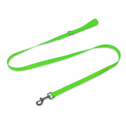 Waterproof Dog Leash, 5/6 FT Durable Odor-Proof Dog Leashes with Strong Metal Hooks Fits Small Medium or Large Dogs (Green, 5FT - 3/4 inch Width) - color: Green, size: 5FT - 3/4 inch Width