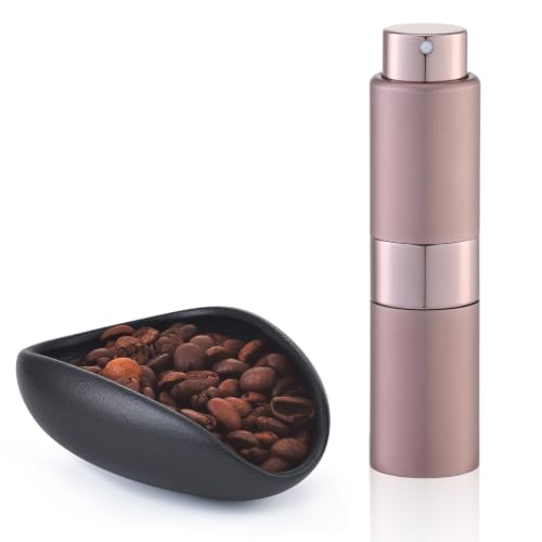 Lulupack Coffee Bean Dosing Cup with 20ML Spray Bottle, Coffee Measuring Cups & Espresso Bean Spritzer Kit Brown - color: Color8