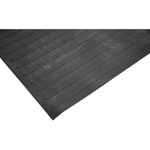 Multi-Purpose Heavy-Duty Rubber Mat, Bed Liner for 8 Foot Long Truck Beds, Made in The USA, 100% Recycled Rubber, Weather Resistant, Will Not Crack, Workshop Floor Protection