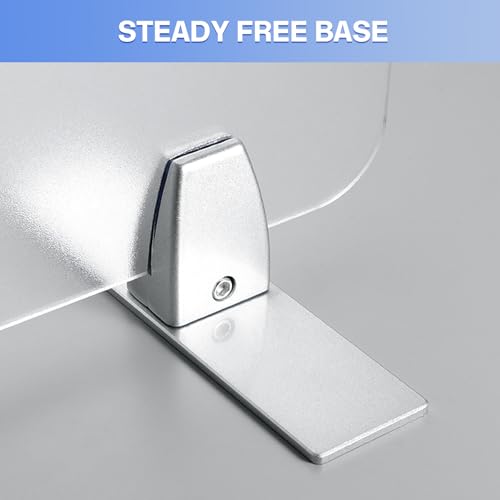 2 Packs Sneeze Guard Clamp Bracket, Sneeze Guard Shield Base for Countertop, Stick On Heavy Duty Auminum Partition Guard Clamp, Panel Support Clamps Stand for Clear Acrylic Desktop Counter Reception - size: Desktopclamp - 2pcs