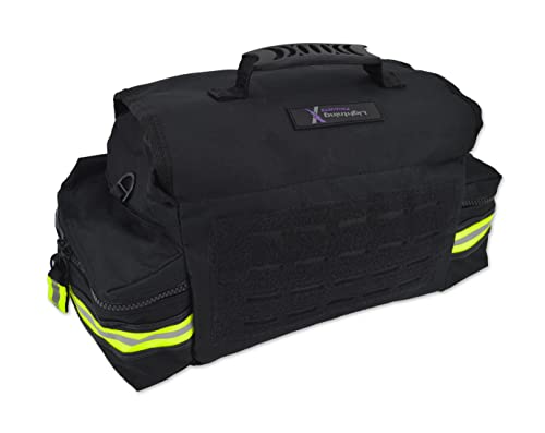 Lightning X Products Small EMT Medic First Responder Trauma EMS Jump Bag With Dividers - Stealth Black - color: Black
