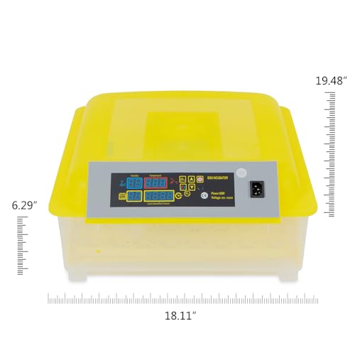 PIT66 (48 Eggs) Fully Automatic Self-energizing Incubator for Chickens, Ducks, Geese and Other Poultry &Quail, Pigeons and Other Birds