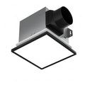 Tech Drive Bathroom Fan with Light And Night Light,80 CFM,4 Inch Duct | 1000lm Dimmable 5CCT LED Light, HVI and Energy Star Certified, Decorative Black Trim, Easy to Install - size: 80CFM with 3CCT Light (Black)