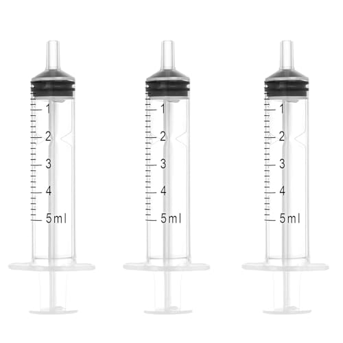 5 Cc Syringe Without Needle, 5 Ml Syringes Without Needle, 5ml Oral Syringe, 5ml Syringe for Pet Feeding, Non-Sterile - size: 5ml, style: 30
