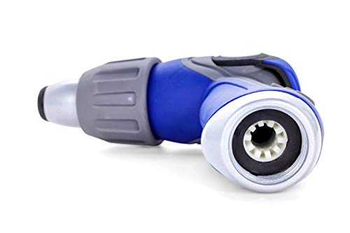 Camco 40’ Coiled Water Nozzle with Adjustable Spray Pattern Kit – Hose Design Prevents Kinking and Tangling, for Car Washing and Gardening (41982) - style: 40' Coiled Water Hose Kit