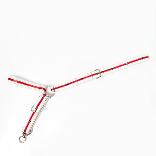 Cattle Halter Calf Halter Cow Halters with Heavy-Duty Brass Buckle, Easy-Clean Suede-Like Material, Adjustable Design for Calves, Adult Cattle, and Small Ponies (White, Large) - size: Large