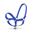 Adjustable Nylon Cow Halter | Calf Halter one Halter for (1 Year to Full Size) Easy Adjustable Straps elimates the Need of Ill-Fitting Cattle Halter - color: BLUE