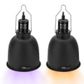 Reptile Light Fixture 5.5", Reptile Heat Lamp Max 100W, Reptile Tank Lighting Fixtures, Fixture for UVB Reptile Light, Reptile Tank Accessories 2 Packs E26 - size: 5.5-INCH