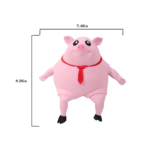 Squishy Toys - Pink Squishy Pig Toy for Kids & Adults, Novelty Squeeze Toy for Stress Relief & Anxiety (Big) - style: Big