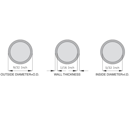 OCS Parts Silicone Hose Tubing | 5/32" ID x 9/32" OD | 5 Feet | High Temp, Food Grade Tubing for Brewing, Food, Beverage, Liquids and Gases, Air, Plumbing, Ponds, AC and HVAC - size: 5/32" ID x 9/32" OD, style: 5 Feet