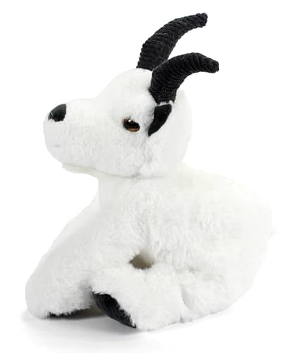 The Petting Zoo Mountain Goat Stuffed Animal, Wild Onez, Kids Gifts, 9 in | Mountain Goat Realistic Wildlife Animals by Zoologee. Great Toys for Girls and Boys. Plush Gifts for Kids