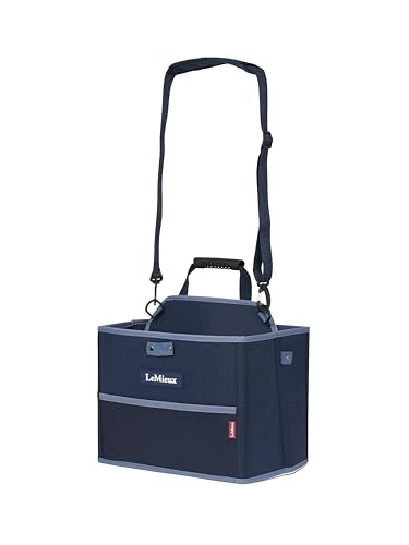 LeMieux Collapsible Storage Tote - Equestrain Stable & Barn Tidy - Navy - color: Navy