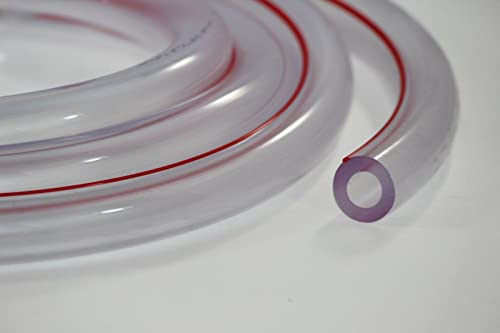 Milk Hose/Tube Transparent Food Grade for Cow Or Goat Milking Machines 7Ft Long by Melasty (5/8 Inch ID) (7ft)