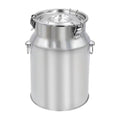Stainless Steel Milking Machine Bucket with Lid, 10L Milk Can for Cow Sheep Goat Milking Equipment, Farm Milk Storage and Transport - size: 10L