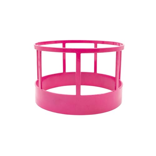 Little Buster Toys Hay Feeder Pink | All-Metal Round Bale Feeder | Collectible Ranch Display Accessory | Durable Farm Equipment for Seasonal or Year-Round Western Displays