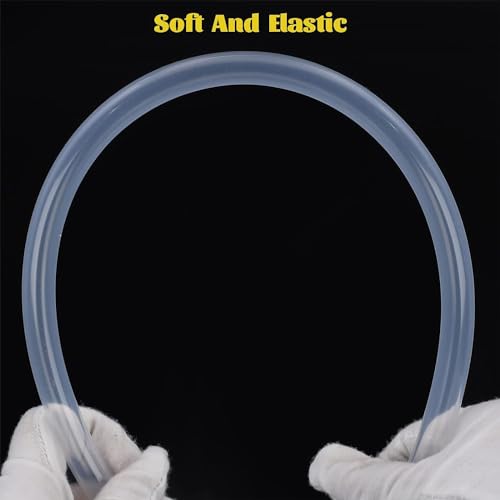 Eastrans 1/8" ID Silicone Tubing, Food Grade 1/8" ID x 3/16" OD Flexible Pure Silicone Hoses High Temp for Home Brewing,10 Feet Length (3mmID*5mmOD) - size: 1/8" ID x 3/16" OD, style: 10 feet