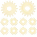Abaodam 10 pcs Incubator Gear Wheel Egg Turning Motor Reversible Gear Replacement Part for Chicken Quail and Pigeon Hatching Equipment Easy Install for Incubator Accessories