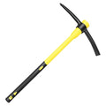 36 Inch Pick Mattock – Heavy Duty Rail Steel Garden Hoe with Fiberglass Handle, 2 in 1 Adze Hoe & Pick Axe for Digging, Landscaping, Yard Work, Outdoor