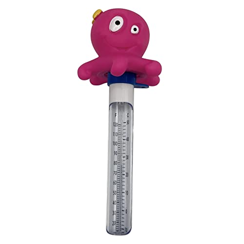 Floating Octopus Thermometer for Pools, Spas, Hottubs, & Aquariums - Shatter Resistant - color: Octopus