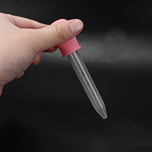 Small Pet Nurser Bottle, Pet Nursing Bottle Kit Dog Nursing Supplies Clear Scale Line Practical Long Nipple Newborn Animals Feeding Bottle for Feeding, Kittens, Squirrel, Puppy(Brown Pacifier+Pink)