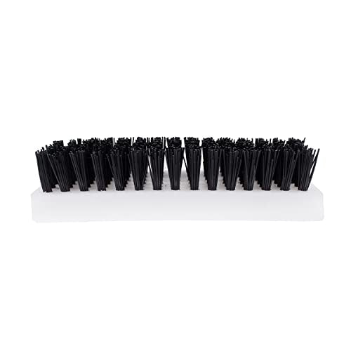 United Pacific 90050 Stainless Shoe/Boot Scraper w/Nylon Brush, 430 Stainless Steel Housing – Black Brush – ONE Unit - color: Black Brush