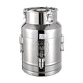 3.96 Gallon Milk Can - 304 Stainless Steel Milk Bucket with Sealed Lid, Milk Transport Barrel with Spigot for Liquid Storage, Ideal for Milk, Wine, and Beverages - size: 3.96 Gallon