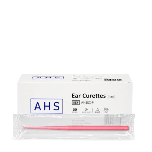 Disposable Ear Curettes, Ear Wax Removal Tool - Pink 3mm Children or Adult Round Tip, Individually Packed, 50pcs - color: Pink - 3 Mm - Round Tip