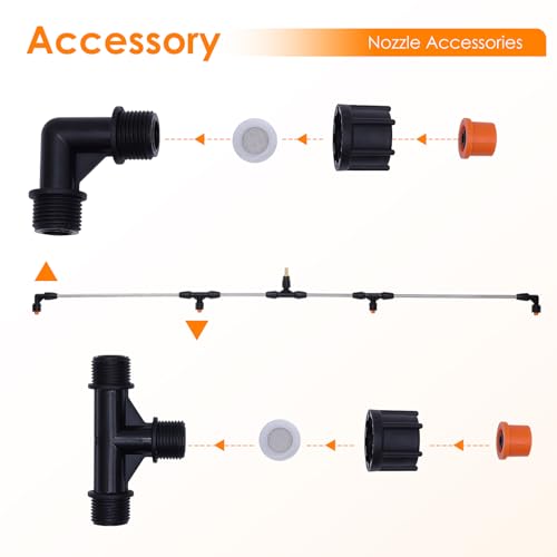 Metal 4-Nozzle Poly Boom Wand – Easy-to-Assemble Sprayer Boom for Your Tractor or ATV Spray System