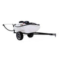 Brinly ST-152BH-A Self-Storing Tow Behind Lawn and Garden Sprayer with Collapsible Boom, 15-Gallon, Matte White - color: Matte White