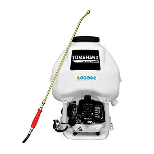 Tomahawk 6.5 Gal Motorized Backpack Concrete Sprayer with Wand and .5 GPM Fan Nozzle Included - style: Sprayer + Wand