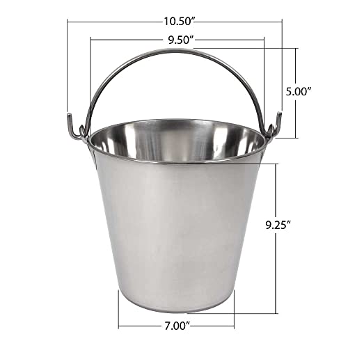 LINDY'S 8-qt Stainless Steel Pail - size: 8 quarts