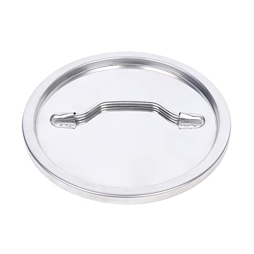Stainless Steel Milk Bucket Lid, Durable Universal Lid with Embedded Silicone Seal Ring for 12L/20L/30L/40L/50L/60L Milk Bucket - color: Lid