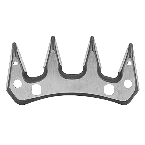 Stainless Steel Sheep Clippers, High Hardness Replacement Shearing Cutter with Upper Serration for Sheep Grooming and Animal Trimming, 4 Specifications (9-Tooth Straight (+ oscillating)) - size: 9-tooth straight (+ oscillating )