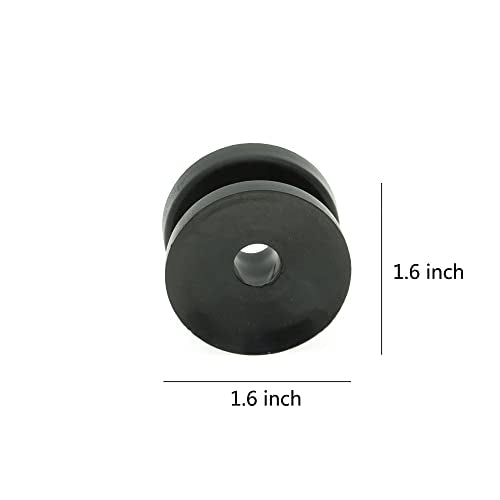 12 Pcs Circular Ring Corner Post Electric Fence Insulators | Polyrope Insulator, For Electric Fence Wire, Black