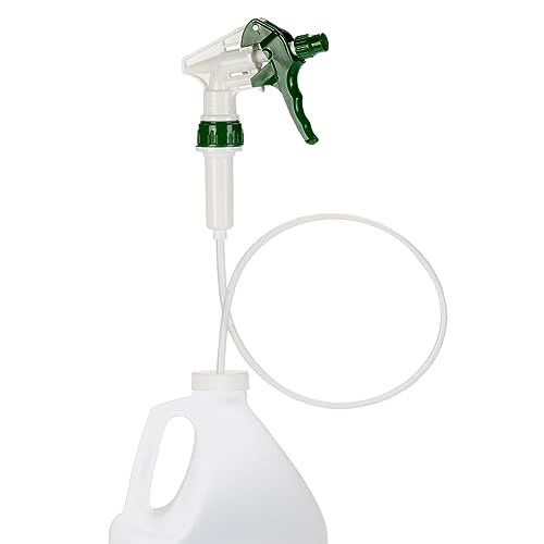 Heavy Duty Remote Extended Reach Trigger Sprayer with 36" Hose Green/White, Fits Large Containers and 1 Gallon Bottles with 38-400 Neck Size (Pack of 1)