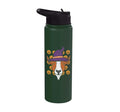 Halloween Goat Pumpkin Farm Animal Costume Men Women Kids Stainless Steel Insulated Water Bottle - color: Dark Green