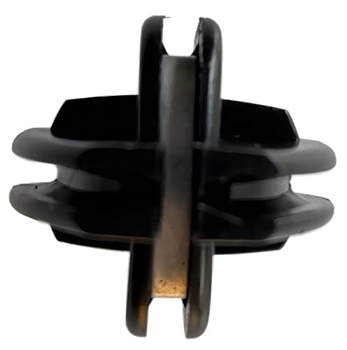 25 Packs Electric Fence Corner/Strain Insulator with Metal Insert for Electric Fence Wire