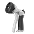 RESTMO Garden Hose Nozzle, Heavy Duty Metal Water Nozzle with 7 Adjustable Spray Patterns, High Pressure Hand Sprayer with Flow Control, for Watering Plants & Lawns, Washing Cars & Pets, Black - color: Black