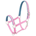 Tough1 Padded Halter with Satin Hardware - color: Pink, size: Horse