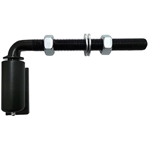 Universal Industrial Heavy Duty 3/4" J-Bolt Gate Hinge Steel Pivot Hinge Welded Hinge for Welding on Larger Iron or Steel Gates, Adjustable 8 1/2" Long Bolts Ball Bearing (Sold as A Single)