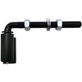 Universal Industrial Heavy Duty 3/4" J-Bolt Gate Hinge Steel Pivot Hinge Welded Hinge for Welding on Larger Iron or Steel Gates, Adjustable 8 1/2" Long Bolts Ball Bearing (Sold as A Single)