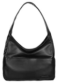 Women Tote Handbags Chic Vegan Leather Tote Bag Purse Stylish Casual Trendy Large Soft Shoulder Bag - color: Black