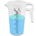 ACCUPOUR 8oz (250 mL) Measuring Pitcher, Plastic, Multipurpose - Great for Chemicals, Oil, Pool and Lawn - Ounce (oz) and Milliliter (mL) Increments (1 cup) - size: 8oz